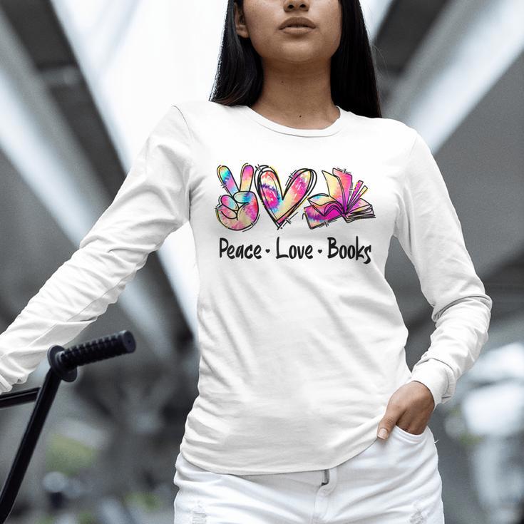 Peace Love Books Librarian Teacher Life Book Library Tie Dye Unisex Long Sleeve T-Shirt, novelty gifts, funny gifts Peace Love Books Librarian Teacher Life Book Library Tie Dye Unisex Long Sleeve T-Shirt, novelty gifts, funny gifts