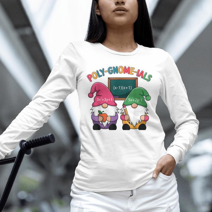 Poly-Gnome-Ials Algebra Teacher Calcul Teacher Unisex Long Sleeve T-Shirt, novelty gifts, funny gifts