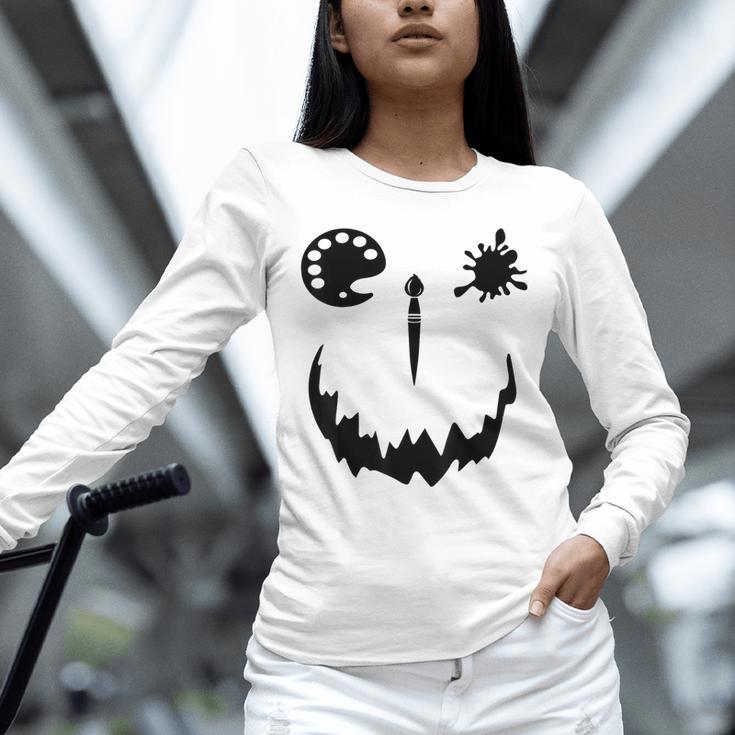 Pumpkin Artist Halloween Art Teacher Unisex Long Sleeve T-Shirt, novelty gifts, funny gifts Pumpkin Artist Halloween Art Teacher Unisex Long Sleeve T-Shirt, novelty gifts, funny gifts