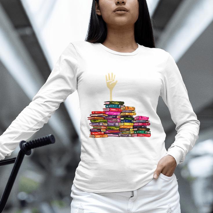 Reading Books Librarian Reader Nerd I'm Ok Teacher School Unisex Long Sleeve T-Shirt, novelty gifts, funny gifts Reading Books Librarian Reader Nerd I'm Ok Teacher School Unisex Long Sleeve T-Shirt, novelty gifts, funny gifts