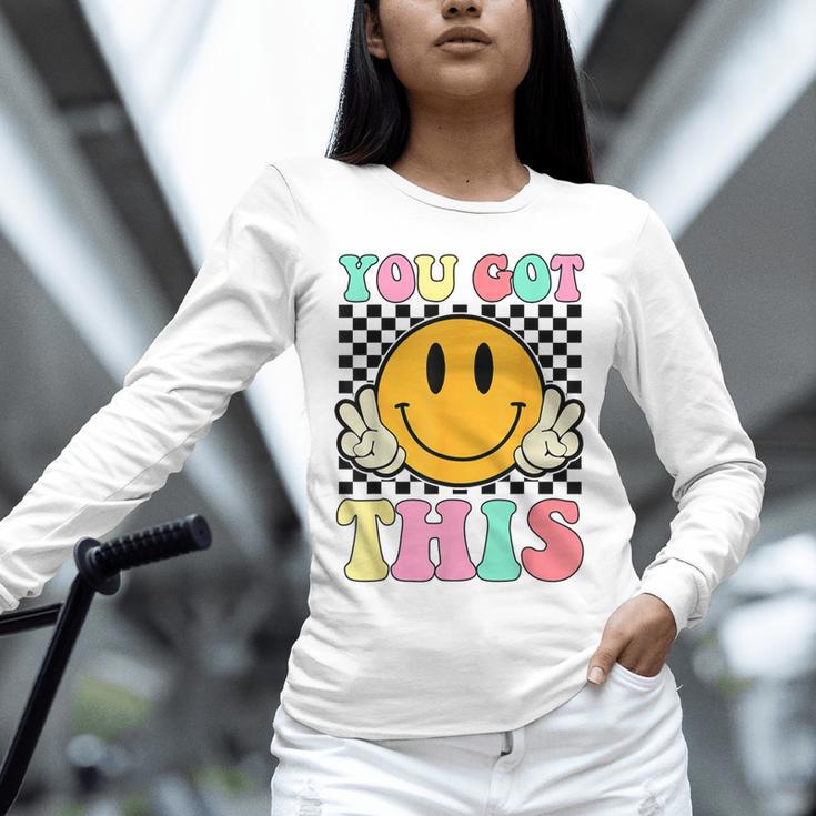 You Got This Retro Smile Motivational Testing Day Teacher Unisex Long Sleeve T-Shirt, novelty gifts, funny gifts You Got This Retro Smile Motivational Testing Day Teacher Unisex Long Sleeve T-Shirt, novelty gifts, funny gifts