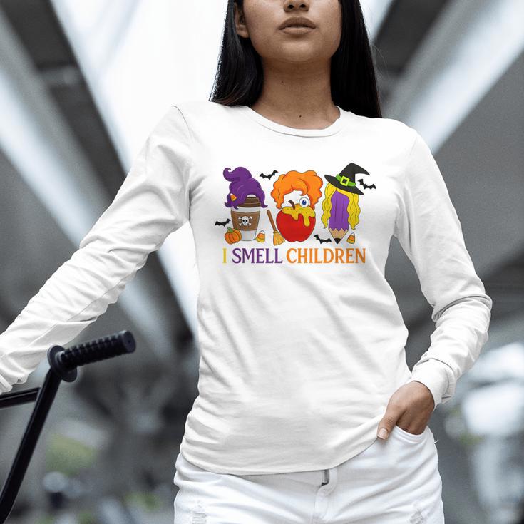 I Smell Children Witch Teacher Halloween Trick Or Teach Unisex Long Sleeve T-Shirt, novelty gifts, funny gifts I Smell Children Witch Teacher Halloween Trick Or Teach Unisex Long Sleeve T-Shirt, novelty gifts, funny gifts