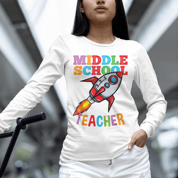 Space Middle School Teacher Back To School Men Women Kids Unisex Long Sleeve T-Shirt, novelty gifts, funny gifts Space Middle School Teacher Back To School Men Women Kids Unisex Long Sleeve T-Shirt, novelty gifts, funny gifts