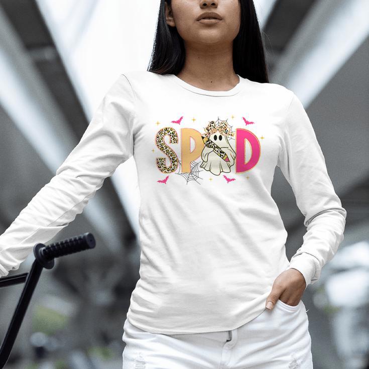 Sped Teacher Halloween Ghost Special Education Preppy Fall Unisex Long Sleeve T-Shirt, novelty gifts, funny gifts Sped Teacher Halloween Ghost Special Education Preppy Fall Unisex Long Sleeve T-Shirt, novelty gifts, funny gifts