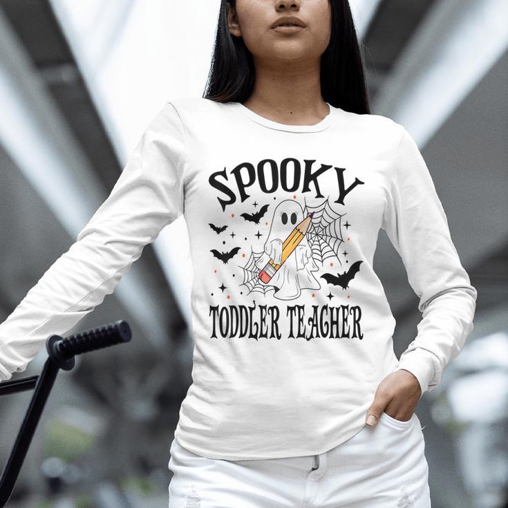 Spooky Toddler Teacher Halloween School Unisex Long Sleeve T-Shirt, novelty gifts, funny gifts Spooky Toddler Teacher Halloween School Unisex Long Sleeve T-Shirt, novelty gifts, funny gifts