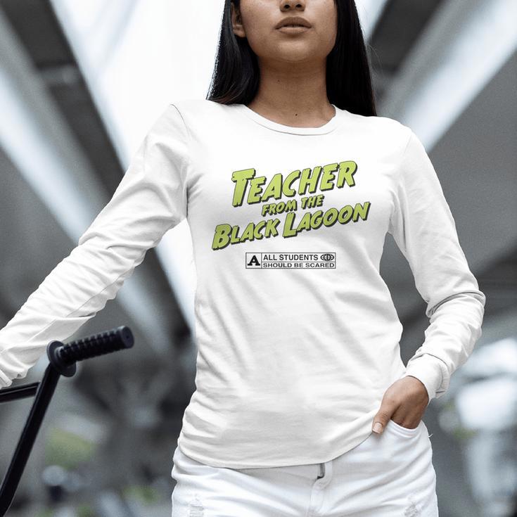 Teacher Halloween Tshirt Teacher From The Lagoon Men Women Unisex Long Sleeve T-Shirt, novelty gifts, funny gifts Teacher Halloween Tshirt Teacher From The Lagoon Men Women Unisex Long Sleeve T-Shirt, novelty gifts, funny gifts