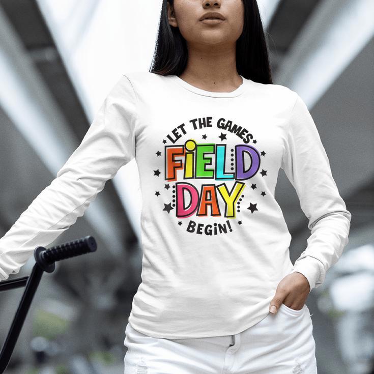 Teacher Student Field Day Let The Games Begin Field Day Unisex Long Sleeve T-Shirt, novelty gifts, funny gifts Teacher Student Field Day Let The Games Begin Field Day Unisex Long Sleeve T-Shirt, novelty gifts, funny gifts