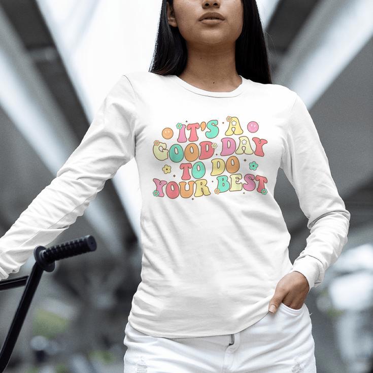 Teacher Testing Shirt It's A Good Day To Do Best Groovy Unisex Long Sleeve T-Shirt, novelty gifts, funny gifts Teacher Testing Shirt It's A Good Day To Do Best Groovy Unisex Long Sleeve T-Shirt, novelty gifts, funny gifts