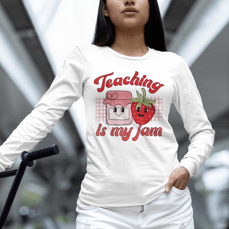 Teaching Is My Jam Cute Strawberry For Women Teachers Unisex Long Sleeve T-Shirt, novelty gifts, funny gifts Teaching Is My Jam Cute Strawberry For Women Teachers Unisex Long Sleeve T-Shirt, novelty gifts, funny gifts