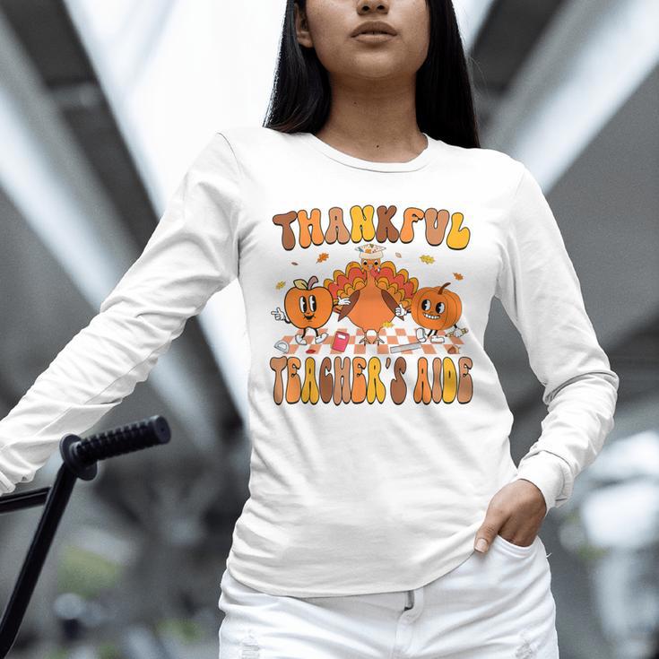 Thankful Teacher's Aide Thanksgiving Autumn Fall Women Men Unisex Long Sleeve T-Shirt, novelty gifts, funny gifts Thankful Teacher's Aide Thanksgiving Autumn Fall Women Men Unisex Long Sleeve T-Shirt, novelty gifts, funny gifts