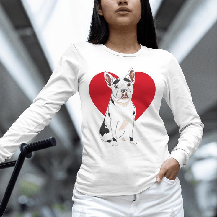 Valentine's Day Boston Terrier Lover Unisex Long Sleeve T-Shirt, novelty gifts, funny gifts