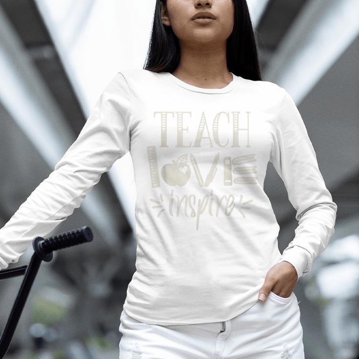 Vintage Teach Love Inspire Red For Ed Teacher Supporter Men Women Girls Kids Unisex Long Sleeve T-Shirt, novelty gifts, funny gifts Vintage Teach Love Inspire Red For Ed Teacher Supporter Men Women Girls Kids Unisex Long Sleeve T-Shirt, novelty gifts, funny gifts