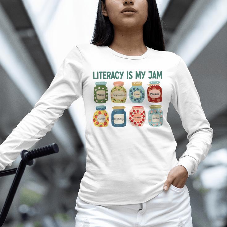 Women Literacy Is My Jam Literacy Teacher Reading Teacher Unisex Long Sleeve T-Shirt, novelty gifts, funny gifts Women Literacy Is My Jam Literacy Teacher Reading Teacher Unisex Long Sleeve T-Shirt, novelty gifts, funny gifts