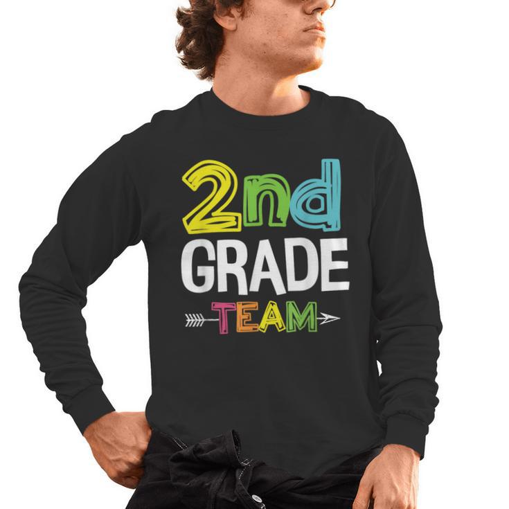 2nd Grade Team T-Shirt 2nd Grade Squad Teacher Men's Long Sleeve T-Shirt