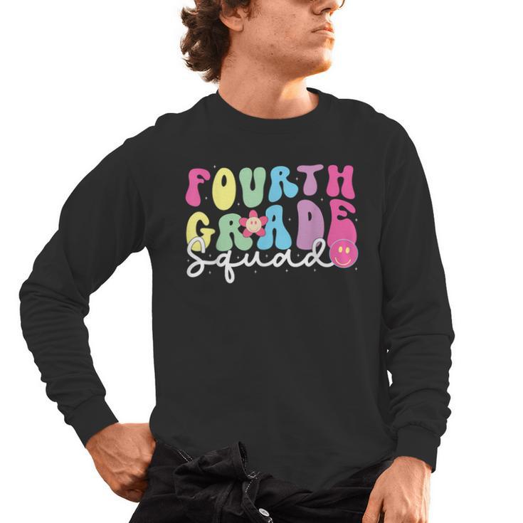 4th Grade Squad Fourth Teacher Student Team Back To School Men's Long Sleeve T-Shirt