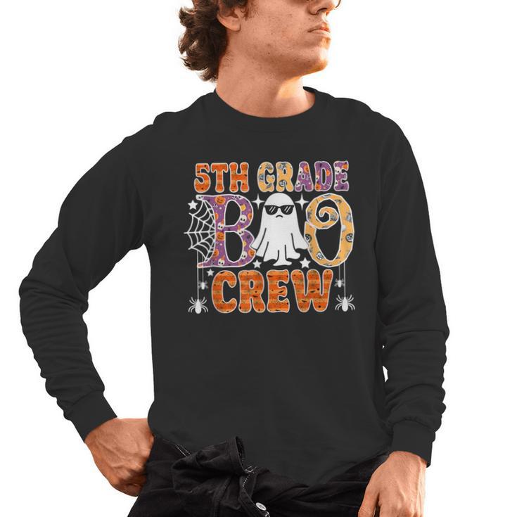 5th Grade Boo Crew Halloween Teachers Students Men's Long Sleeve T-Shirt
