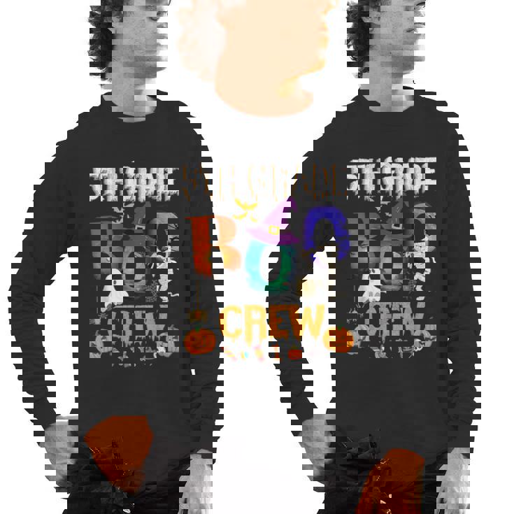 5th Grade Boo Crew Teacher Student Halloween Costume For Men Women Kids Men&#x27;s Long Sleeve T-Shirt