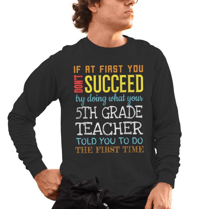 5th Grade Teacher Appreciation Men's Long Sleeve T-Shirt
