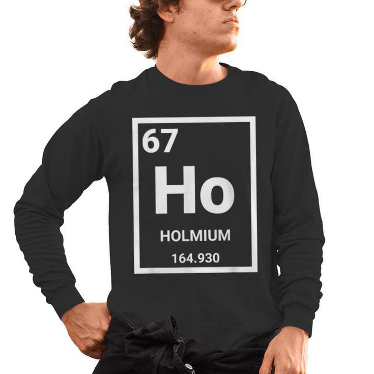 6 7 Meme Science Teacher Chemistry Holmium Men's Long Sleeve T-Shirt