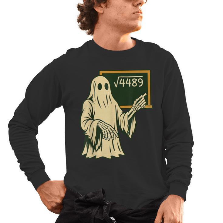 67 Meme Square Root 4489 Slang Math Teacher Skeleton Men's Long Sleeve T-Shirt
