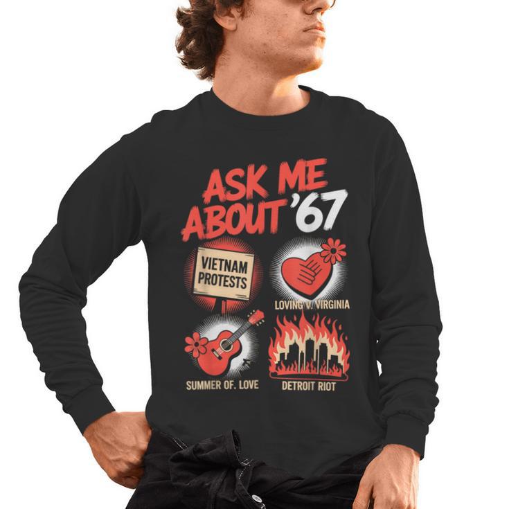 67 History Teacher Teacher 6 7 Overuse '67 Men's Long Sleeve T-Shirt