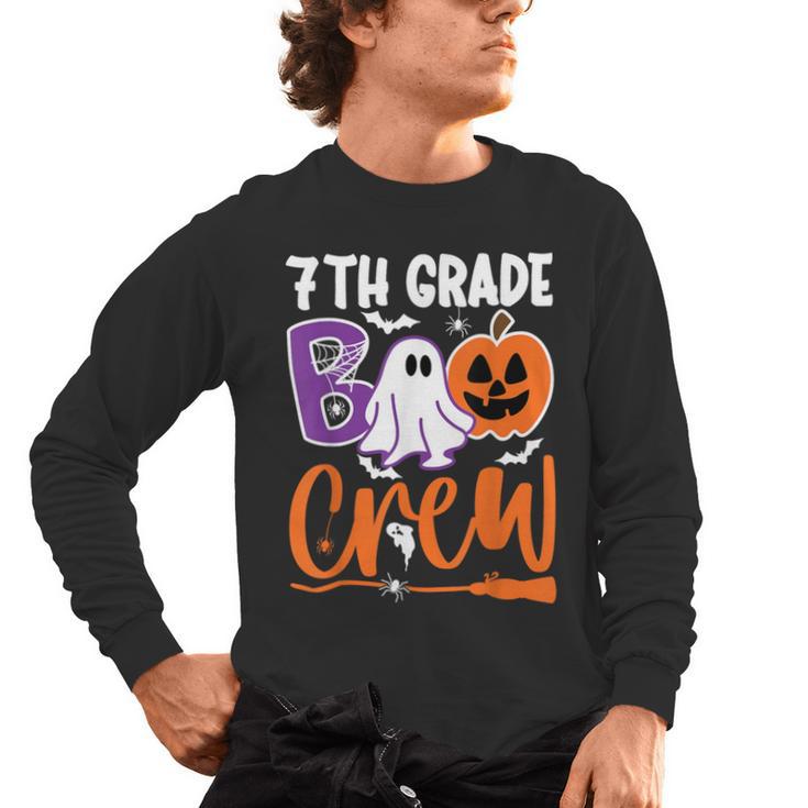 7th Grade Boo Crew Teacher Student Halloween Costume Men's Long Sleeve T-Shirt