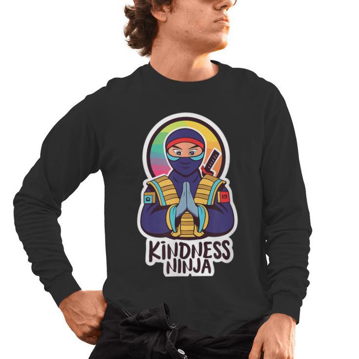 Anti Bullying Kindness Ninja School Teacher Student Men's Long Sleeve T-Shirt