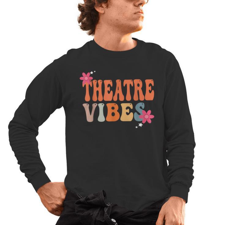 Theatre Vibes Teacher Man Women Youth Auditorium Concert Tee Men's Long Sleeve T-Shirt