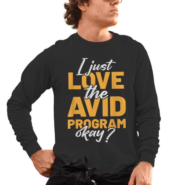 AVID Team Appreciation Essentials AVID Program Teacher Men's Long Sleeve T-Shirt