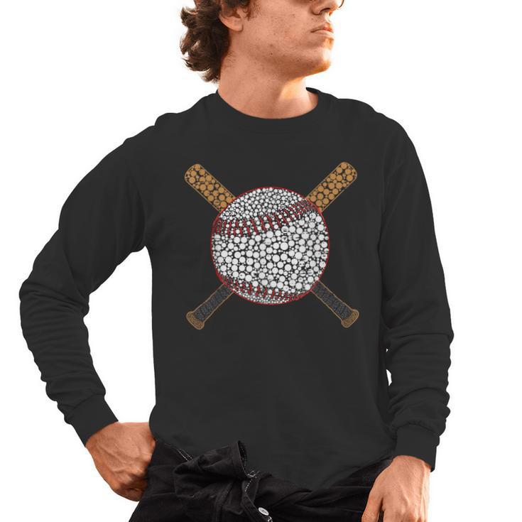 Baseball Happy Dot Day Shirts For Kids Men Women Teacher Men's Long Sleeve T-Shirt