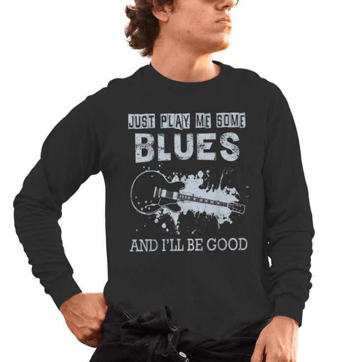 Blues Music Band Lover Vintage Guitar Teacher Blues Men's Long Sleeve T-Shirt, trending gift Blues Music Band Lover Vintage Guitar Teacher Blues Men's Long Sleeve T-Shirt, trending gift