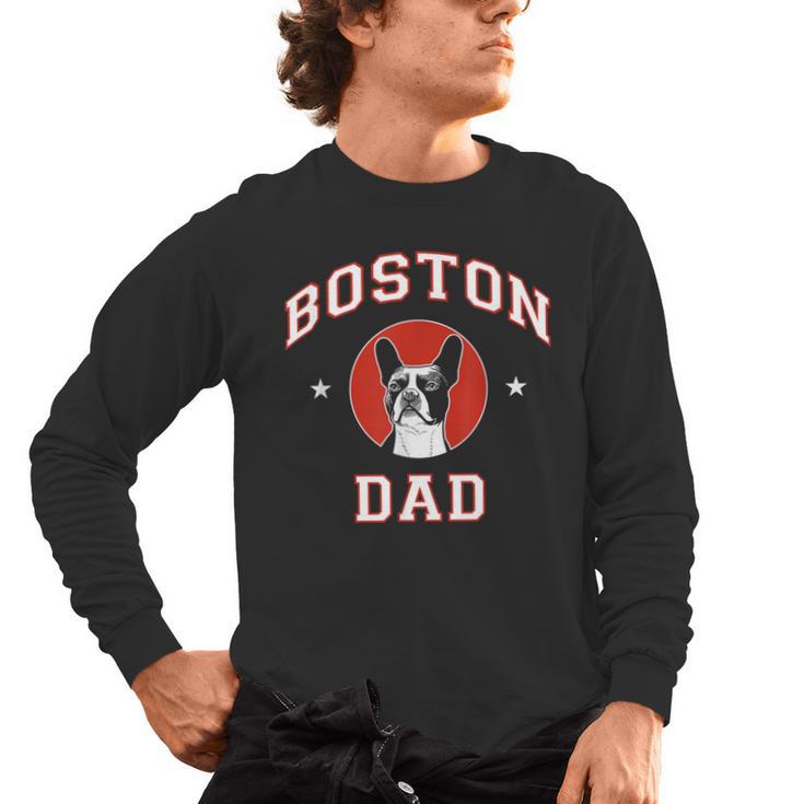 Boston Terrier Dad Dog Father For Men Women Kids Men's Long Sleeve T-Shirt