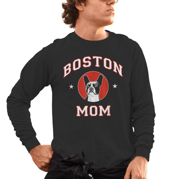 Boston Terrier Mom Dog Mother Men's Long Sleeve T-Shirt