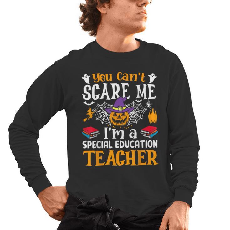 You Can't Scare Me I'm A Special Education Teacher Halloween Men's Long Sleeve T-Shirt