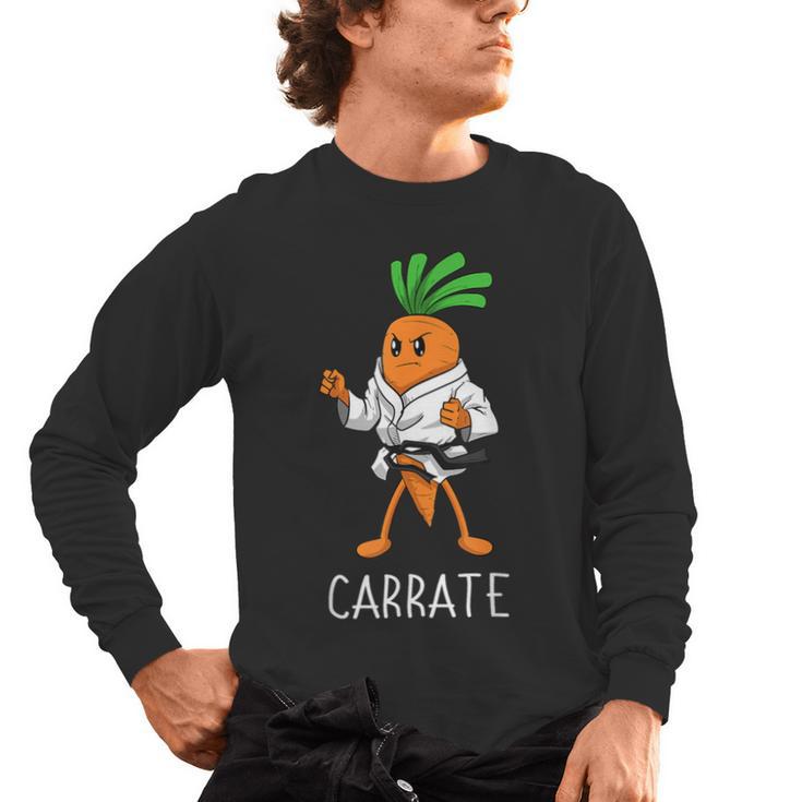 Carrate Karate Carrot Student Teacher Trainee Trainor Men's Long Sleeve T-Shirt