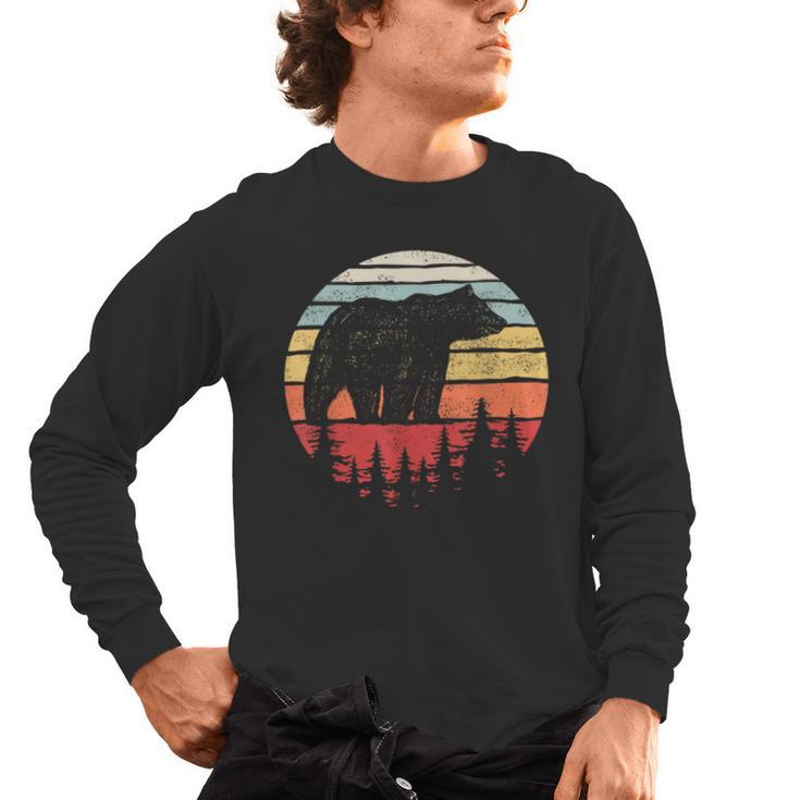 Catch Some Rays Vintage Retro Grizzly Bear Men's Long Sleeve T-Shirt