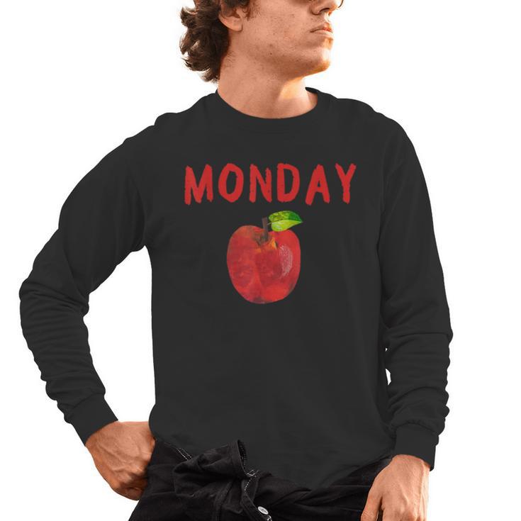 Caterpillar Friday Fruit Kindergarten Teacher Men Women Kids Men's Long Sleeve T-Shirt