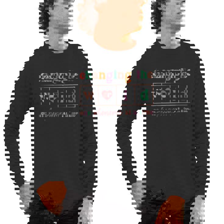 Changing The World One Phoneme At a Time Phonics Teacher Men Women Girls Kids Men&#x27;s Long Sleeve T-Shirt