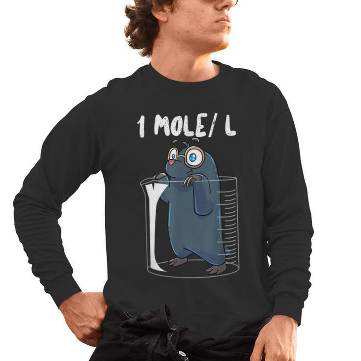 Chemistry Chemist Student Science Teacher Mole Men's Long Sleeve T-Shirt