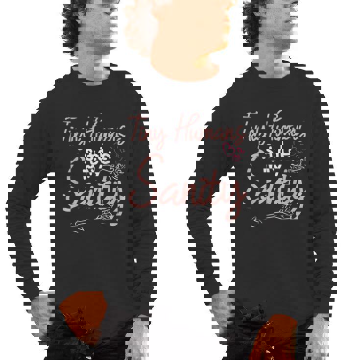 Childcare Provider Daycare Teacher Stole My Sanity Men&#x27;s Long Sleeve T-Shirt