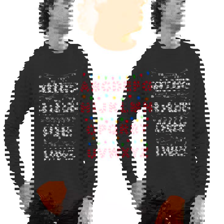 Christmas Alphabet Candy Cane Teachers Students Candy Cane For Men Women Kids Men&#x27;s Long Sleeve T-Shirt