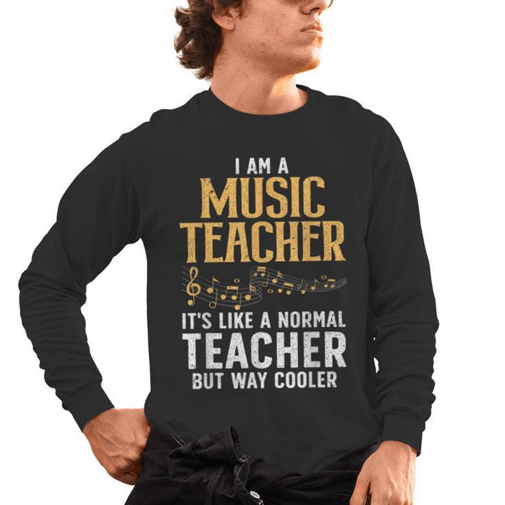 Cool Music Teacher Art For Men Women School Orchestra Coach Men's Long Sleeve T-Shirt