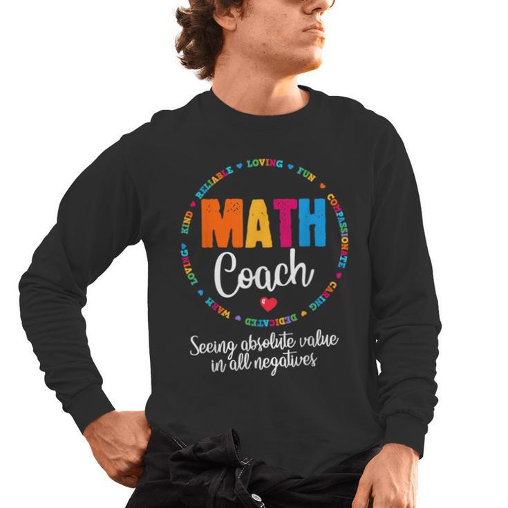 Cute Math Coach Teacher Mathematical Nerd School Men's Long Sleeve T-Shirt