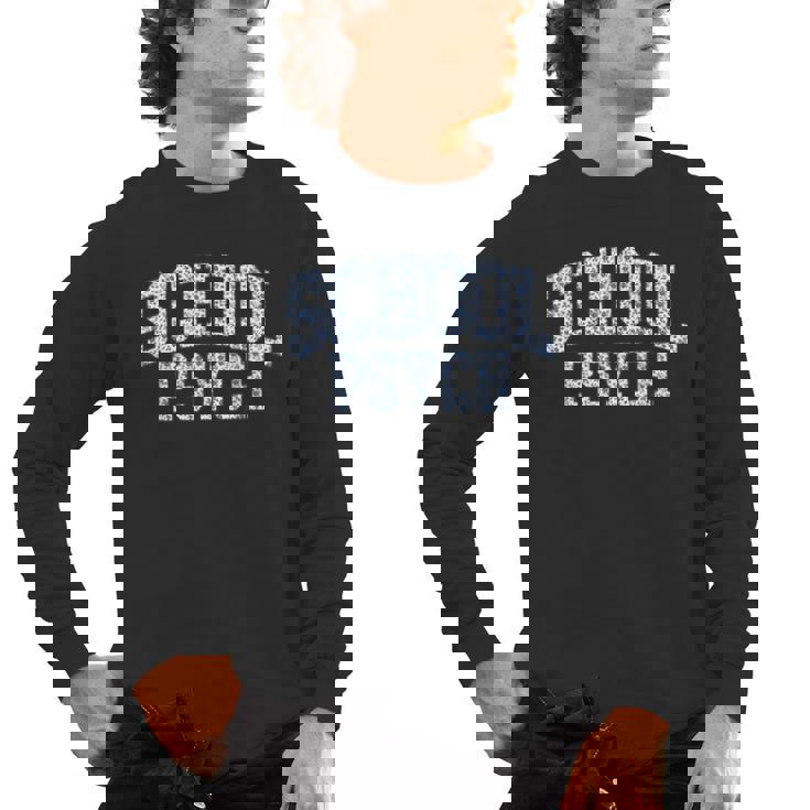 Cute Wildflower School Psych Teacher School Psychologist Men&#x27;s Long Sleeve T-Shirt, trending gift