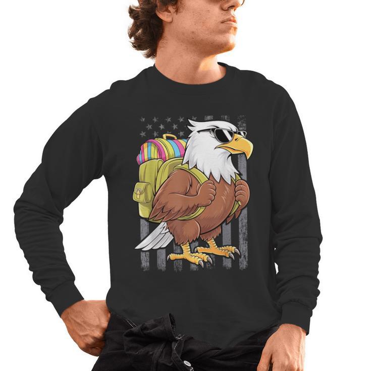 Eagle First Day Of School Teacher Back To School Eagle Men's Long Sleeve T-Shirt, trending gift Eagle First Day Of School Teacher Back To School Eagle Men's Long Sleeve T-Shirt, trending gift