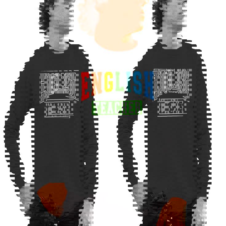 English Teacher Men Women Grammar Class English Teacher Men&#x27;s Long Sleeve T-Shirt