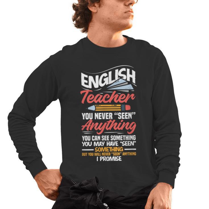 English Teacher Men's Long Sleeve T-Shirt