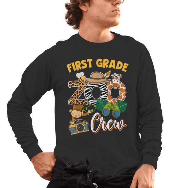 First Grade Zoo Field Trip Squad Matching Teacher Students Men's Long Sleeve T-Shirt