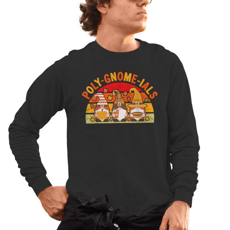 Fun Polynomial Calculus Algebra Poly-Gnome-Ials Math Teacher Men's Long Sleeve T-Shirt