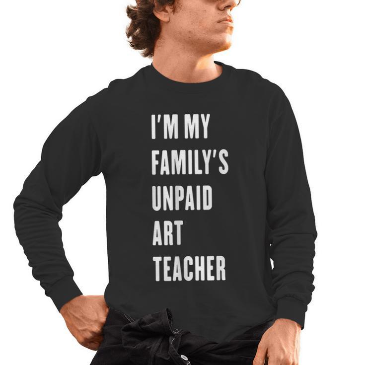 Funny Art Teacher Men's Long Sleeve T-Shirt